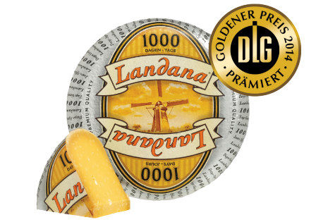Landana 1000 DAYS cheese awarded with gold