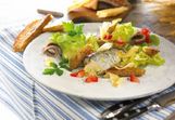 Dutch sardine salad with croutons