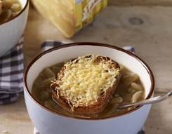 Onion soup au gratin
